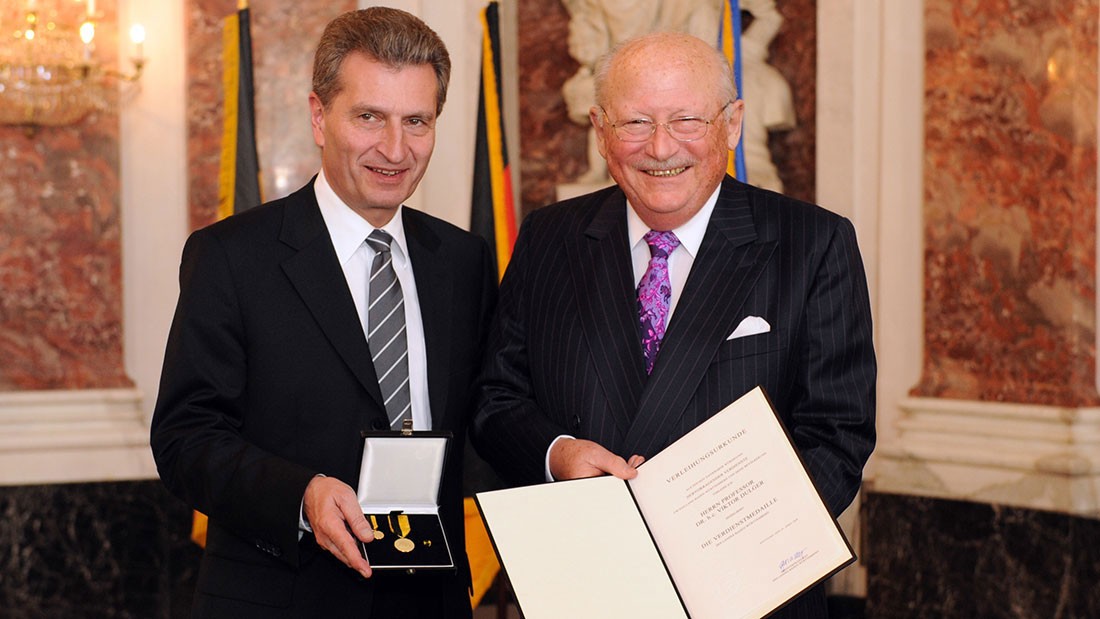 Medaila za zásluhy kraja Baden-Württemberg pre prof. Dr. h.c. Viktora Dulgera